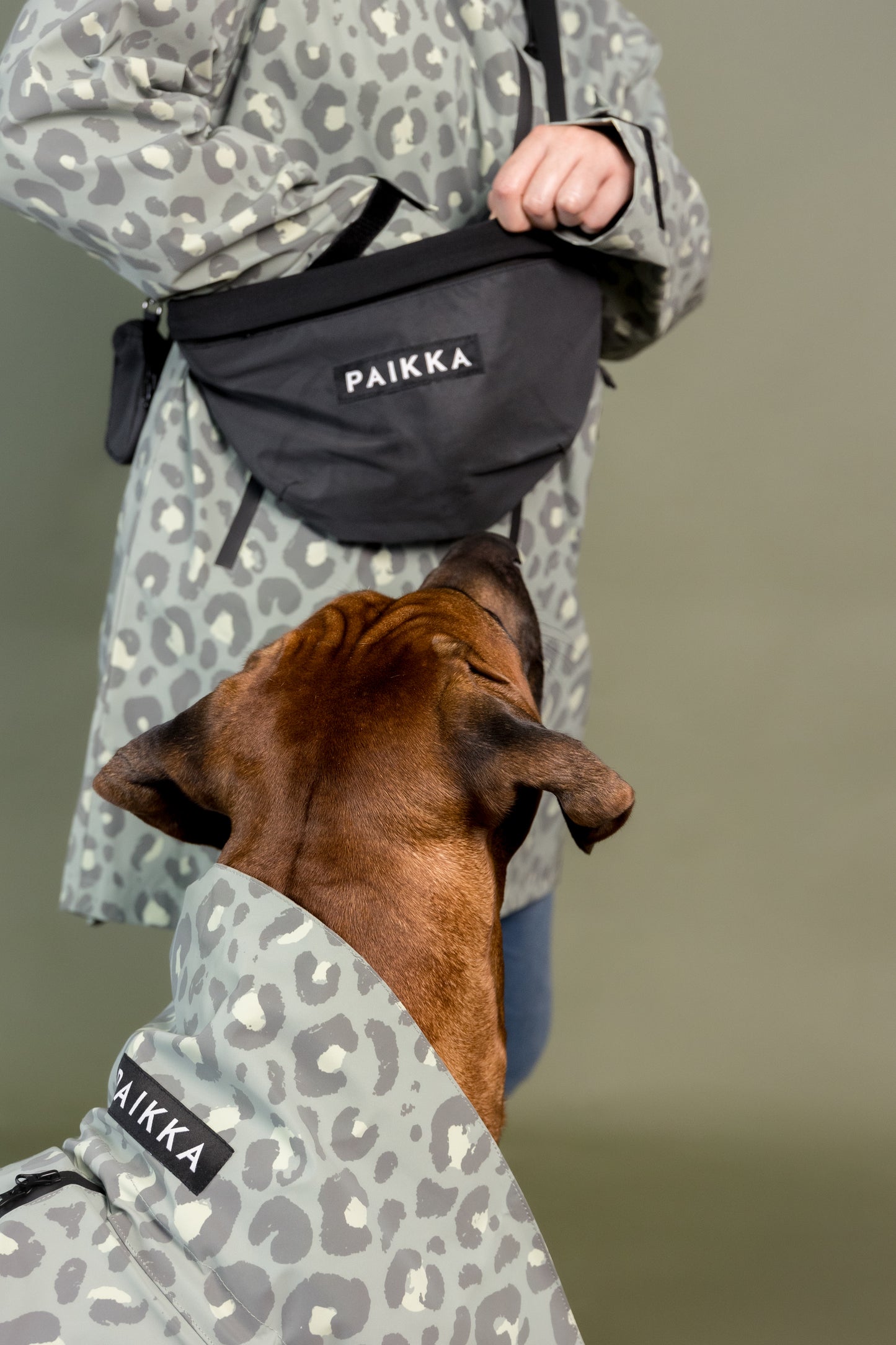 PAIKKA Visibility Hunderegenmantel Lite Green Leo