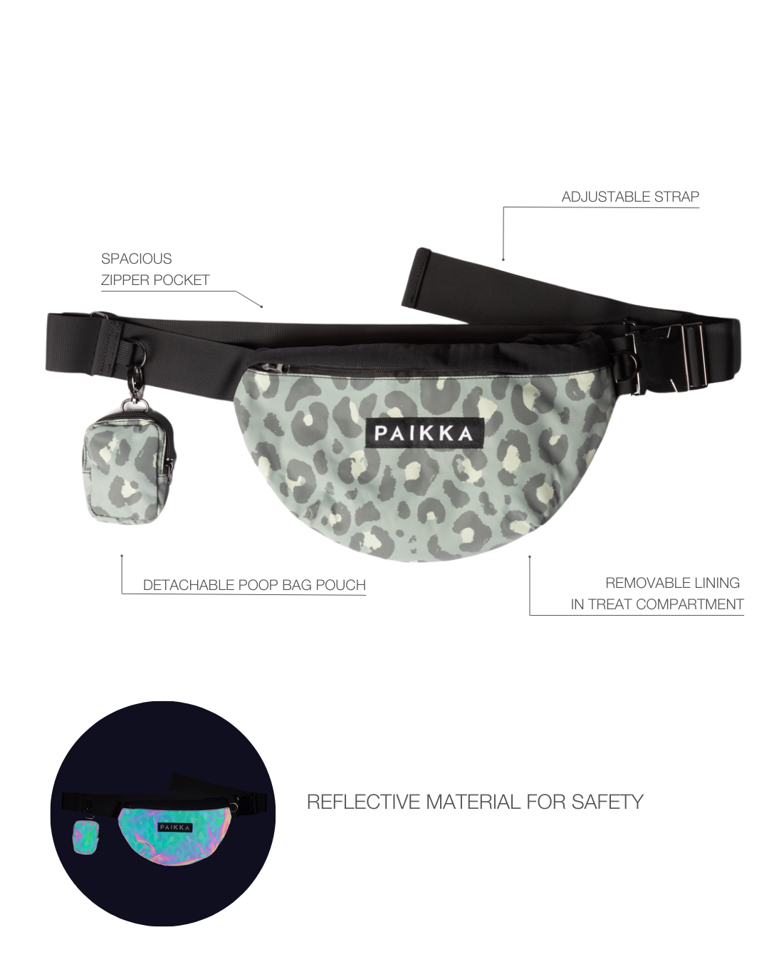 PAIKKA Visibility Leckerliebeutel Green Leo