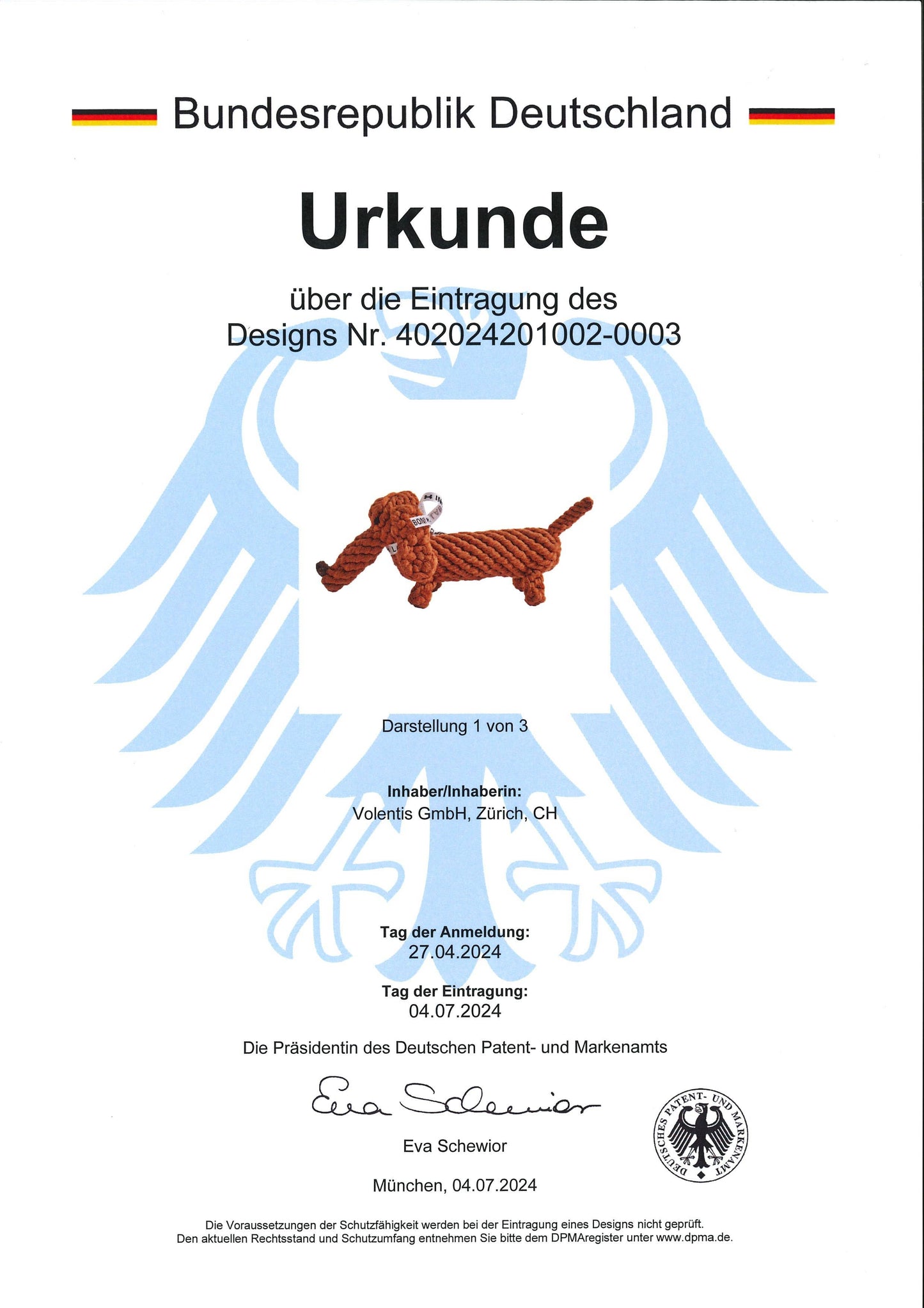 Kauspielzeug Baumwolltau – DIEGO DACKEL